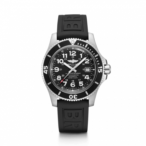 Breitling Superocean II 44 Stainless Steel / Black / Volcano Black / Rubber / Folding A17392D71B1S2