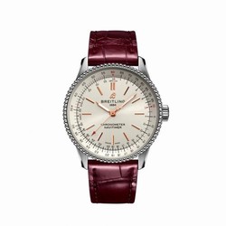 Breitling Navitimer 1 35 Automatic Stainless Steel / Silver / Croco / Pin A17395F41G1P1