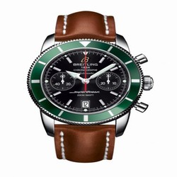 Breitling Superocean Heritage 44 Chronograph Stainless Steel / Green / Black / Calf A2337036.BB81.433X