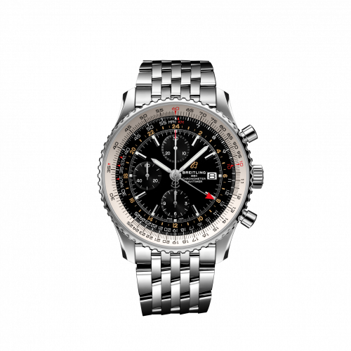 Breitling Navitimer 1 Chronograph GMT 46 Stainless Steel / Black / Bracelet A24322121B2A1