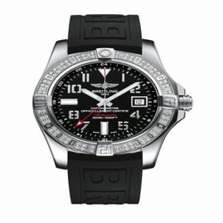 Breitling Avenger II GMT Stainless Steel / Diamond / Volcano Black / Rubber A3239053.BC34.152S