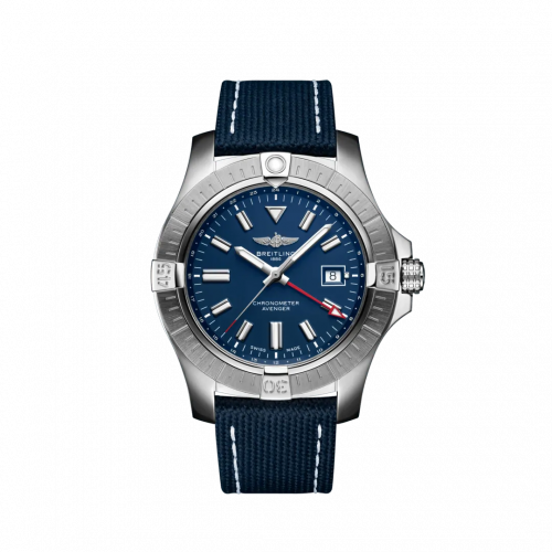 Breitling Avenger Automatic GMT 45 Stainless Steel / Blue / Military / Folding A32395101C1X2