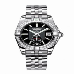Breitling Galactic 36 Automatic Stainless Steel / Diamond / Volcano Black / Bracelet A3733053/BA33/376A