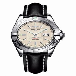 Breitling Galactic 41 Stainless Steel / Sierra Silver / Calf A49350L2.G699.428X