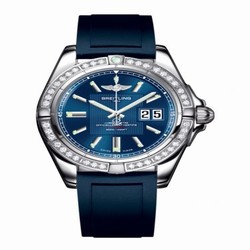 Breitling Galactic 41 Stainless Steel / Diamond / Metallica Blue / Rubber A49350LA.C806.138S