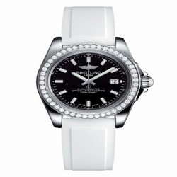 Breitling Galactic 32 Sleek Edition Stainless Steel / Diamond / Trophy Black / Rubber A7133053/BF62/164S/A14S.1