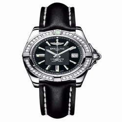 Breitling Galactic 32 Stainless Steel / Diamond / Trophy Black / Calf A71356LA.BA10.408X
