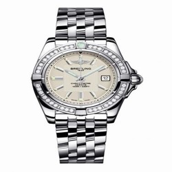 Breitling Galactic 32 Stainless Steel / Diamond / Sierra Silver / Bracelet A71356LA.G702.367A