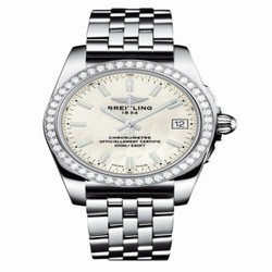 Breitling Galactic 36 Stainless Steel / Diamond / Pearl / Bracelet A7433053.A779.376A