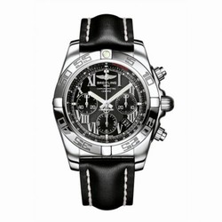 Breitling Chronomat 44 Stainless Steel / Onyx Black Roman / Calf AB011012.B956.435X