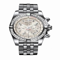 Breitling Chronomat 44 Stainless Steel / Diamond / Sierra Silver / Bracelet AB011053.G684.375A