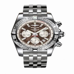 Breitling Chronomat 44 Stainless Steel / Diamond / Metallica Brown / Bracelet AB0110AA.Q575.375A