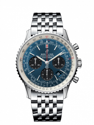 Breitling Navitimer 1 B01 Chronograph 43 Stainless Steel / Blue / Bracelet AB0121211C1A1