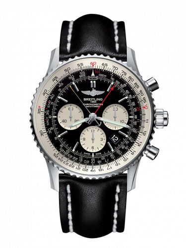 Breitling Navitimer Rattrapante Stainless Steel / Black / Calf / Pin AB031021/BF77/441X/A20BA.1