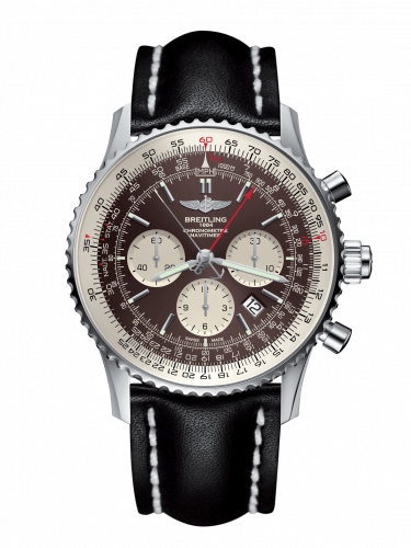 Breitling Navitimer Rattrapante Stainless Steel / Panamerican Bronze / Calf / Pin AB031021/Q615/441X/A20BA.1