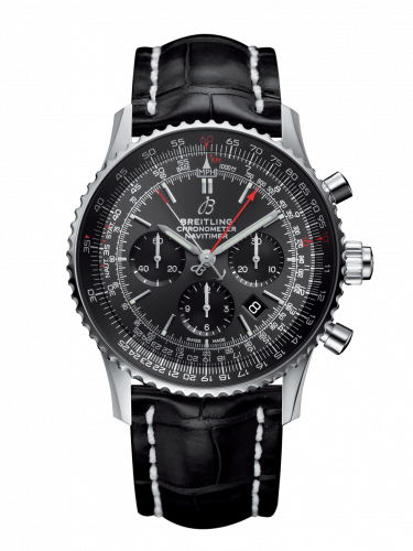 Breitling Navitimer Rattrapante Stainless Steel / Stratos Gray / Croco / Pin / Boutique Edition AB03102A1F1P2