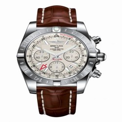 Breitling Chronomat 44 GMT Stainless Steel / Sierra Silver / Croco AB042011.G745.737P