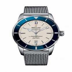 Breitling Superocean Heritage II 46 Stainless Steel / Blue / Silver / Milanese AB202016/G828/152A