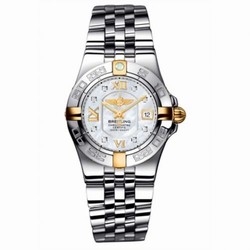 Breitling Galactic 30 Two Tone MOP / Diamond / Bracelet B71340L2.A680.368A