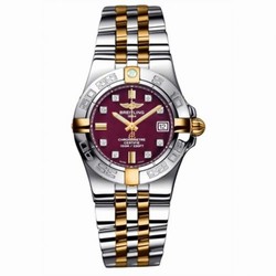 Breitling Galactic 30 Two Tone Red / Diamond / Two Tone Bracelet B71340L2.K526.368D