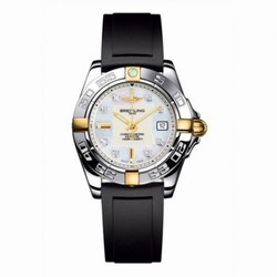 Breitling Galactic 32 Two Tone MOP / Diamond / Rubber B71356L2.A710.133S