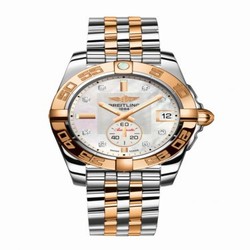 Breitling Galactic 36 Automatic Stainless Steel / Rose Gold / Pearl Diamond / Bracelet C37330121A2C1
