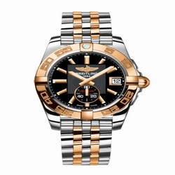 Breitling Galactic 36 Automatic Stainless Steel / Rose Gold / Volcano Black / Bracelet C37330121B1C1