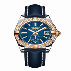 Breitling Galactic 36 Automatic Stainless Steel / Rose Gold / Diamond / Gun Blue / Calf C3733053.C831.194X