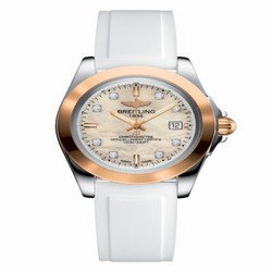 Breitling Galactic 32 Sleek Edition Stainless Steel / Rose Gold / Pearl Diamond / Rubber C7133012/A803/164S/A14S.1