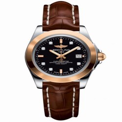 Breitling Galactic 32 Sleek Edition Stainless Steel / Rose Gold / Trophy Black Diamond / Croco C7133012/BF64/778P/A14BA.1