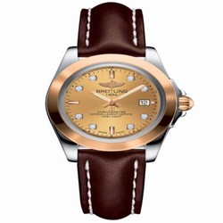 Breitling Galactic 32 Sleek Edition Stainless Steel / Rose Gold / Golden Sun Diamond / Calf C7133012/H550/410X/A14BA.1