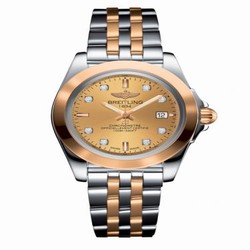 Breitling Galactic 32 Sleek Edition Stainless Steel / Rose Gold / Golden Sun Diamond / Bracelet C7133012/H550/792C