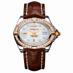 Breitling Galactic 32 Stainless Steel / Rose Gold / Diamond / Pearl Diamond / Croco C71356LA.A712.778P