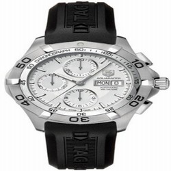 TAG Heuer Aquaracer 300M Calibre 16 Day-Date 43 Stainless Steel / Silver / Rubber CAF2011.FT8011