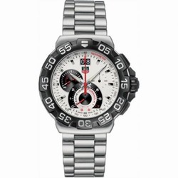 TAG Heuer Formula 1 Quartz Chronograph Big Date 44 Stainless Steel / White / Bracelet CAH1011.BA0860