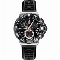 TAG Heuer Formula 1 Quartz Chronograph 41 Stainless Steel / Black / Rubber CAH1110.BT0714