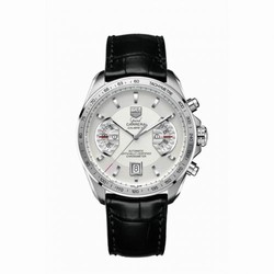 TAG Heuer Grand Carrera Calibre 17 RS 43 Stainless Steel / Silver / Alligator CAV511B.FC6225