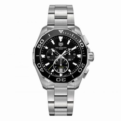 TAG Heuer Aquaracer 300M Quartz Chronograph 43 Stainless Steel / Black / Bracelet CAY111A.BA0927