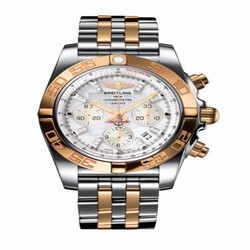 Breitling Chronomat 44 Stainless Steel / Rose Gold / Pearl Diamond / Bracelet CB011012.A698.375C