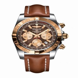 Breitling Chronomat 44 Stainless Steel / Rose Gold / Metallica Brown / Calf CB011012.Q576.433X