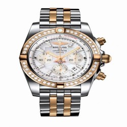 Breitling Chronomat 44 Stainless Steel / Rose Gold / Diamond / Pearl Diamond / Bracelet CB011053.A698.375C
