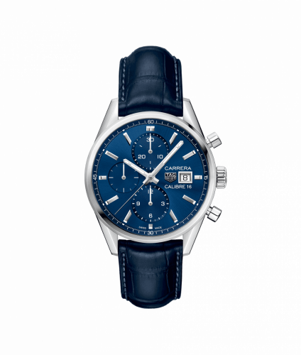 TAG Heuer Calibre 16 41 Stainless Steel / Blue / Alligator CBK2112.FC6292