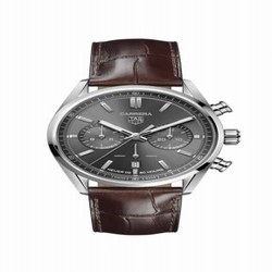TAG Heuer Carrera Calibre Heuer 02 42 Stainless Steel / Grey / Strap CBN2012.FC6483