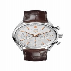 TAG Heuer Carrera Calibre Heuer 02 42 Stainless Steel / Silver / Strap CBN2013.FC6483