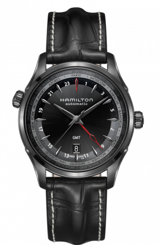 Hamilton Jazzmaster GMT 42mm PVD / Black H32685731