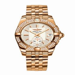 Breitling Galactic 36 Automatic Rose Gold / Diamond / Stratus Silver / Bracelet H3733053.G714.376H