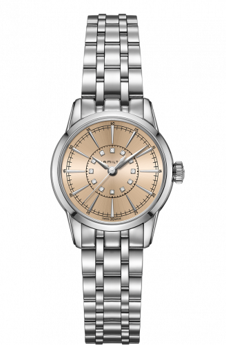 Hamilton Railroad Lady Quartz Steel / Champagne / Bracelet H40311121