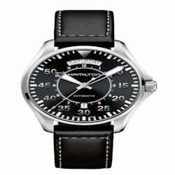 Hamilton Khaki Aviation Pilot Day Date Auto Black H64615735