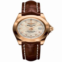 Breitling Galactic 32 Sleek Edition Rose Gold / Pearl / Croco H7133012.A802.778P