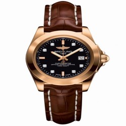 Breitling Galactic 32 Sleek Edition Rose Gold / Trophy Black Diamond / Croco H7133012.BF64.778P